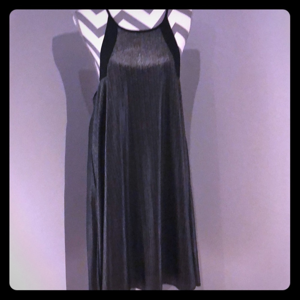 Knee length silvery shimmery dress. Never worn.